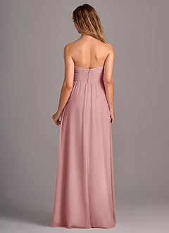 Azazie Joni Bridesmaid Dresses Dusty Rose A-Line Strapless Chiffon Convertible Dress image5