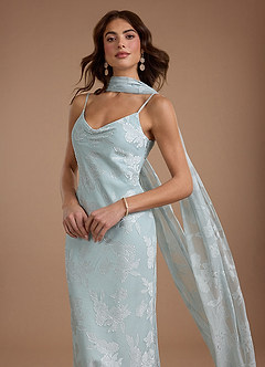 Maxi jurk Yulia Mistblauw image7