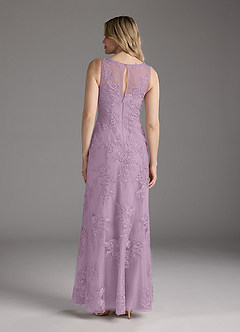 Azazie Whilhelmina vestidos de madre de la novia Vestido de Glicinia de Gasa de Sirena con Encaje image8