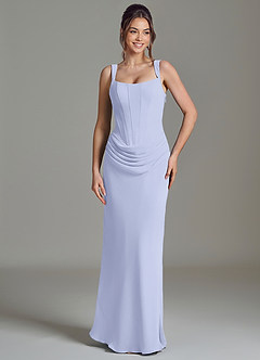 Azazie Niamh Suknie dla druhen Syrena Gorset Szyfon Do ziemi Sukienka image5