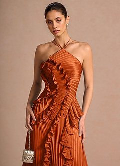 Hatsu Rust Maxi Dress image5