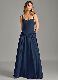 Azazie Evadina Suknie dla druhen Linia A Gorset Szyfon Do ziemi Sukienka image5