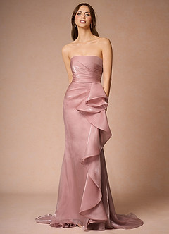 Cressidia Pink Strapless Gown image9