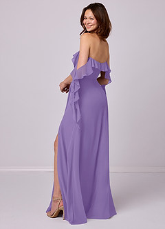 Barbie ♥ Azazie Bridesmaid Dresses Tahiti A-Line Off the Shoulder Chiffon Convertible Dress image3