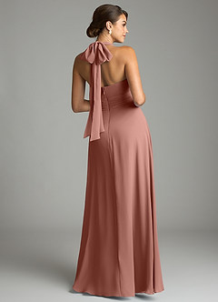 Azazie Tamira Suknie dla druhen Linia A Pofałdowany Szyfon Do ziemi Sukienka image8