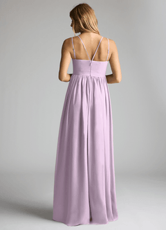 Azazie Emree Abiti da damigella d'onore premaman Abito A-Line Chiffon Floor-Length image4