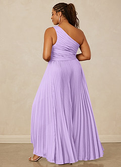 Christian Siriano Bridal for Azazie 1008 Bridesmaid Dresses Lilac A-Line One Shoulder Stretch Satin Dress image14