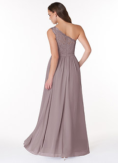 Azazie Demi Brautjungfernkleider A-Linie One-Shoulder Chiffon Kleid Dämmerung image2