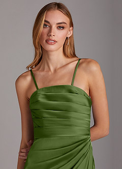 Azazie Lexie Final Sale Juniper Sheath Strapless Stretch Satin Convertible Dress image2