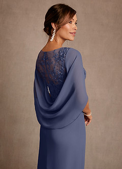 Azazie Forums Brudens mor kjoler A-Line Blonder Te-længde Kjole image5