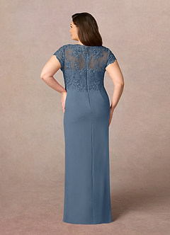Azazie Carmen Mother of the Bride Dresses Twilight Sheath Lace Dress image9