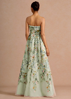 Evangeline Light Green Maxi Dress image4
