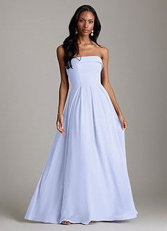 Azazie Lucienne Bridesmaid Dresses Lavender A-Line Strapless Chiffon Convertible Dress image1