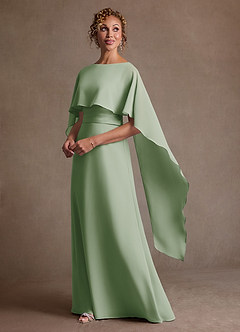 Azazie Marilla Suknie dla Matki Panny Młodej Linia A Pofałdowany Szyfon Długość podłogi Sukienka image5