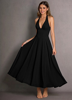 Isabeau Black Maxi Dress image4