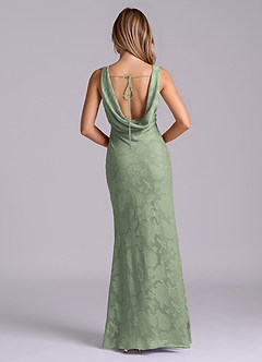 Azazie Rylina Final Sale Agave Mermaid Floral Burnout Dress image2