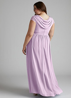 Azazie Organa Robes de demoiselle d'honneur Robe Trapèze en Mousseline de soie Plissée Frostiges Flieder image10