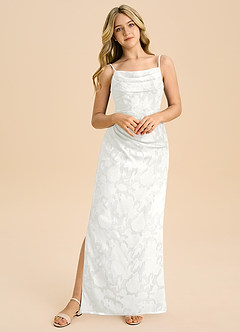 Azazie Mai Junior Klä av Tubklänning i Blommig Utbrändhet Plisserad image5