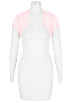 front Azazie Lucinda Lace Wrap