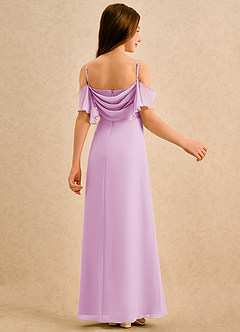 Azazie Pippy Girls Formal Flower Girl Dresses Candy Pink A-Line Sweetheart Neckline Chiffon Dress image2