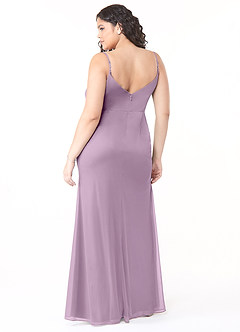 Azazie Deandra Bridesmaid Dresses Wisteria Mermaid Pleated Mesh Dress image8