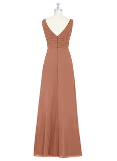 Azazie Julianna Bridesmaid Dresses Bronzer A-Line Chiffon Dress image7