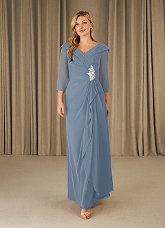 Azazie Jaycee Mother of the Bride Dresses A-Line Chiffon Floor-Length Dress image1