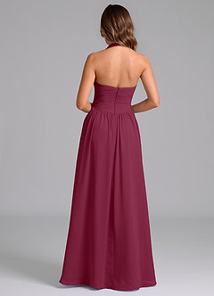 Azazie Darlyn Bridesmaid Dresses Mulberry A-Line Sweetheart Neckline Chiffon Dress image2