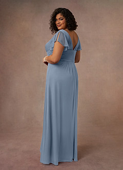 Azazie Reneya Mother of the Bride Dresses Twilight A-Line Pleated Mesh Dress image9