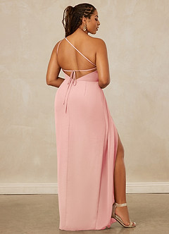 Christian Siriano Bridal for Azazie 1003 Bridesmaid Dresses Rosette Sheath One Shoulder Chiffon Dress image9