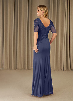 Azazie Ivanna Mother of the Bride Dresses Stormy Mermaid Lace Dress image4