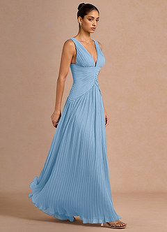 Abito Maxi Blu Foschia Lupita image4