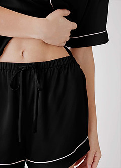 front 100% Washable Silk Pajama Short Pants