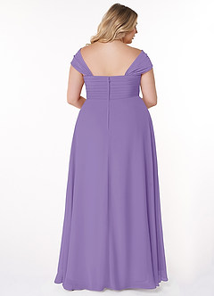 Azazie Kaitlynn Robes de demoiselle d'honneur Robe Empire Convertible en Mousseline de soie Gerafft Tahiti image11