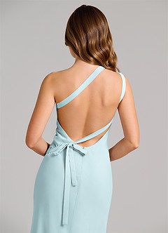 Azazie Monroe 신부 들러리 드레스 쉬스 한쪽 어깨 쉬폰 바닥 길이 드레스 image6