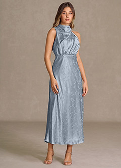 Kleid Lumi Blaues Blumenmuster image4