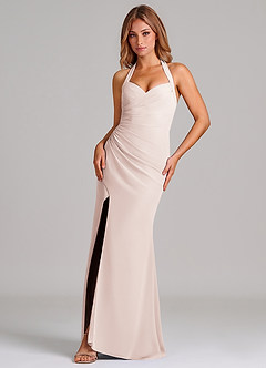 Azazie Emeria Suknie dla druhen Syrena Dekolt w kształcie serca Szyfon Do ziemi Sukienka image1