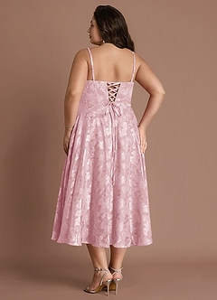 Vestido Rosa Empolvado Midi Sylvie image8