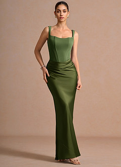 Mckenna Olive Maxi Dress image3