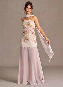 Undra Antique Floral And Pink Maxi Dress image3