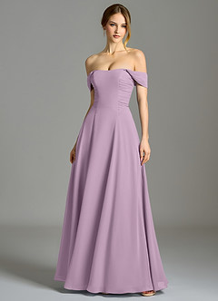 Azazie Oasis Bridesmaid Dresses Wisteria A-Line with Pockets Chiffon Dress image1