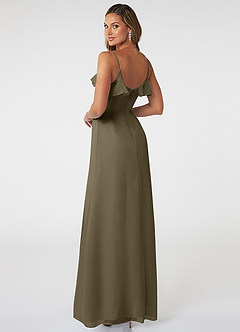 Azazie Natalia Final Sale Amethyst A-Line Chiffon Dress image4