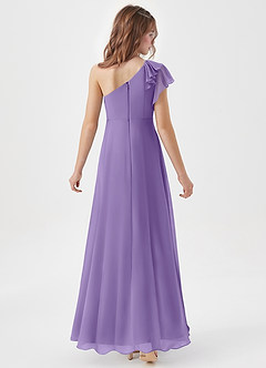 Azazie Arabella Junior Tahiti A-Line Ruched Chiffon Dress image6