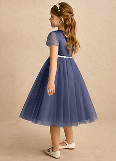 Azazie Kaylor Flower Girl Klänningar Klänning A-linje i Tyll Plisserad image6