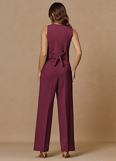 front Rowan Burgundy Refined Weave Performance vest