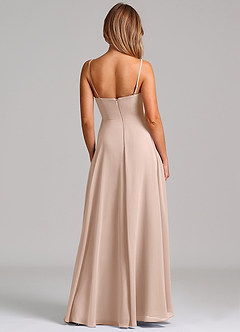Azazie Elle Bridesmaid Dresses English Rose A-Line Pleated Chiffon Dress image7