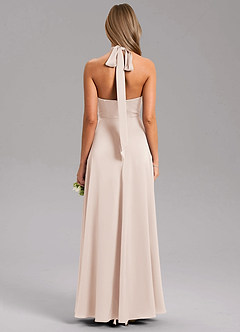 Azazie Tracie Suknie dla druhen Linia A Rozcięcie z boku Satyna elastyczna Do ziemi Sukienka image2