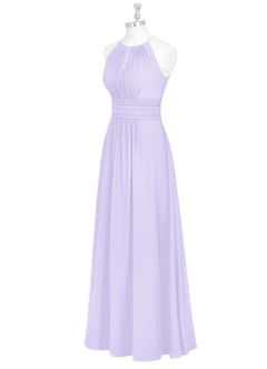 Azazie Bonnie Bridesmaid Dresses A-Line Keyhole Ruched Chiffon Floor-Length Dress image11