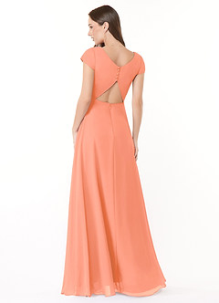 Azazie Hainsly Bridesmaid Dresses Sunset A-Line Sweetheart Neckline Chiffon Dress image2