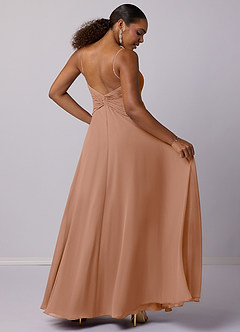 Barbie ♥ Azazie Bridesmaid Dresses Champagne Rose A-Line Chiffon Dress image6